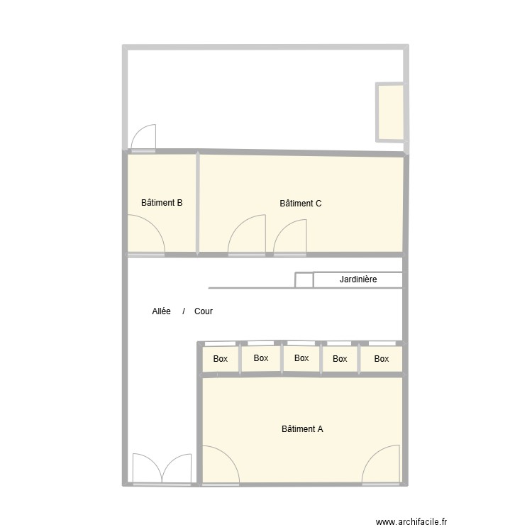 Copro. Plan de 11 pièces et 40 m2