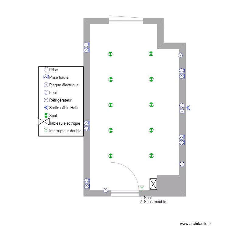 02 Cuisine Aquiba. Plan de 