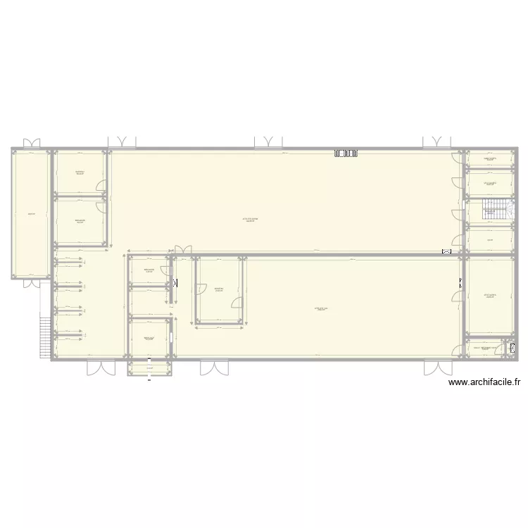 AFPA Limoges Romanet B&acirc;timent 10 Ateliers SAI AFEM. Plan de 