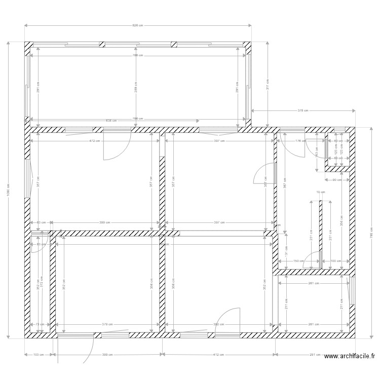 VERANDAS 2. Plan de 7 pièces et 102 m2