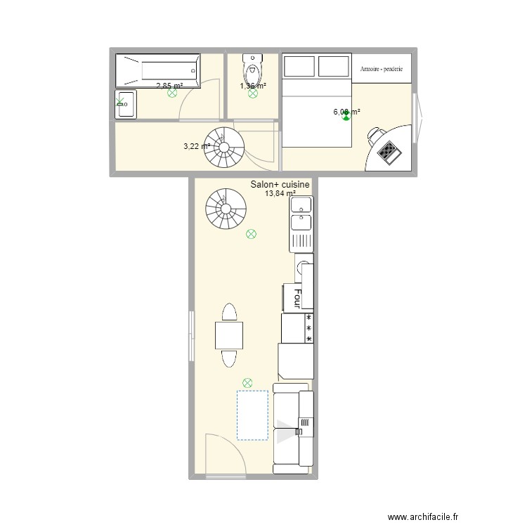 Contenaire . Plan de 0 pièce et 0 m2