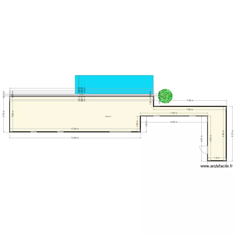 villa Loudes. Plan de 
