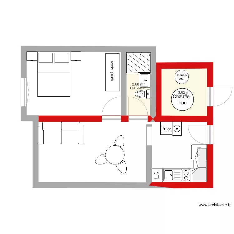 Cabanon 3. Plan de Cabanon 3. Plan de