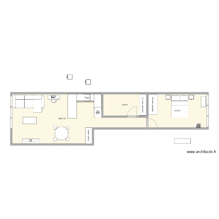 Appart. Plan de 0 pièce et 0 m2
