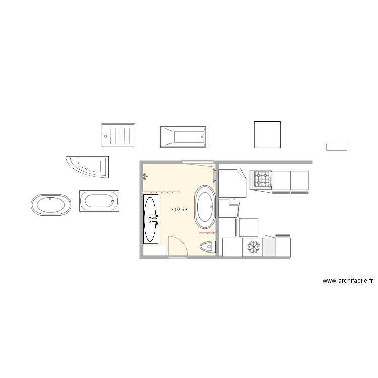 SDB 8 29. Plan de 0 pièce et 0 m2