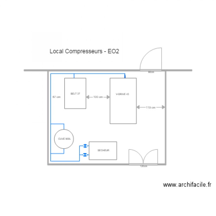 local compresseur EO2 Auvergne. Plan de 0 pièce et 0 m2