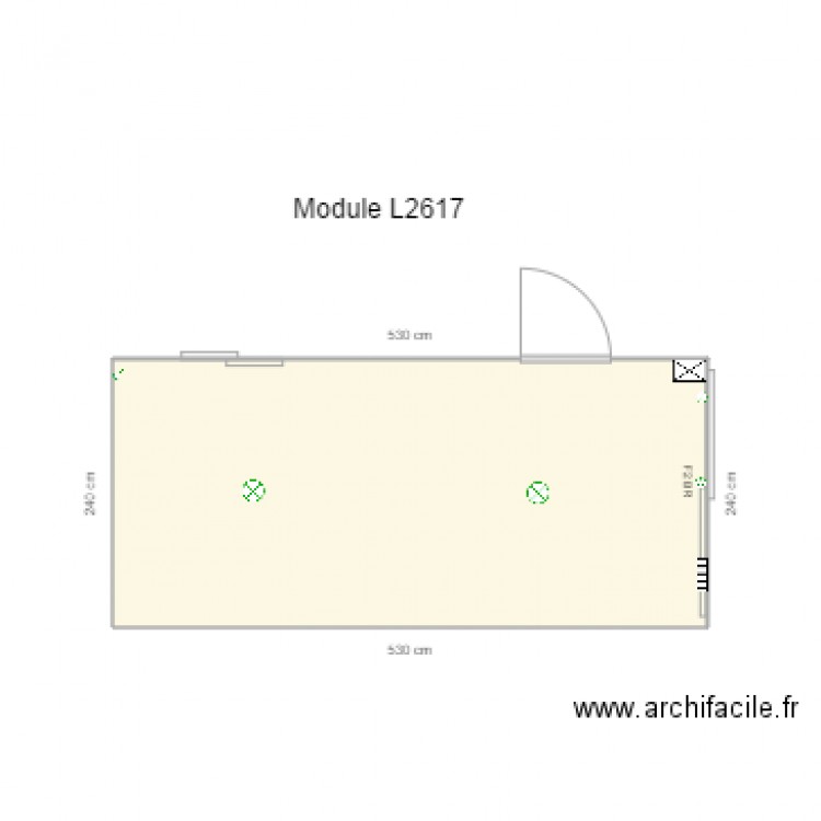 Module L2617. Plan de 0 pièce et 0 m2