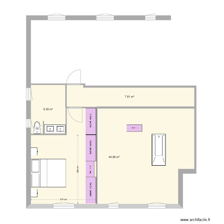 suite parentale 1   16 juillet 19. Plan de 0 pièce et 0 m2