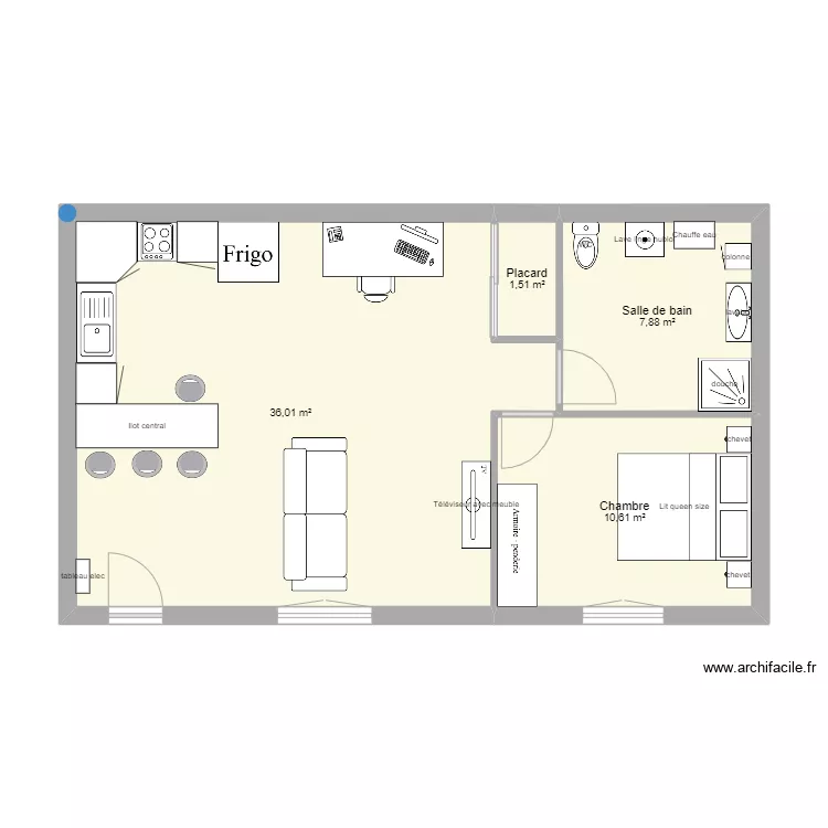 plan maison d&eacute;pendance. Plan de 