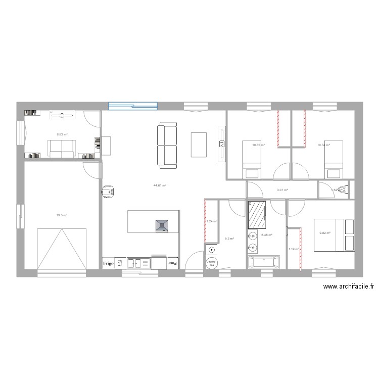 Maison Projet 1. Plan de 0 pièce et 0 m2