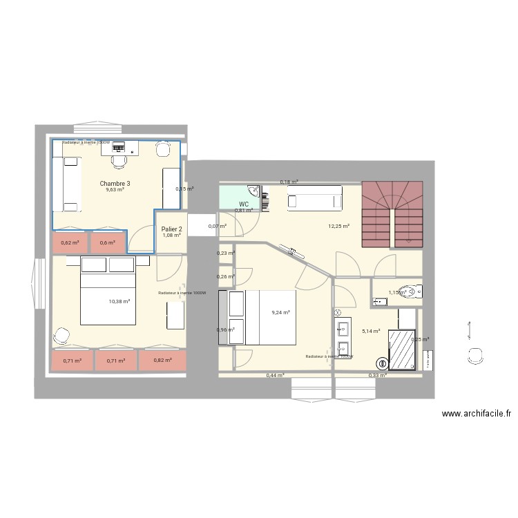 Etage 24 mai 2021bis. Plan de 0 pièce et 0 m2