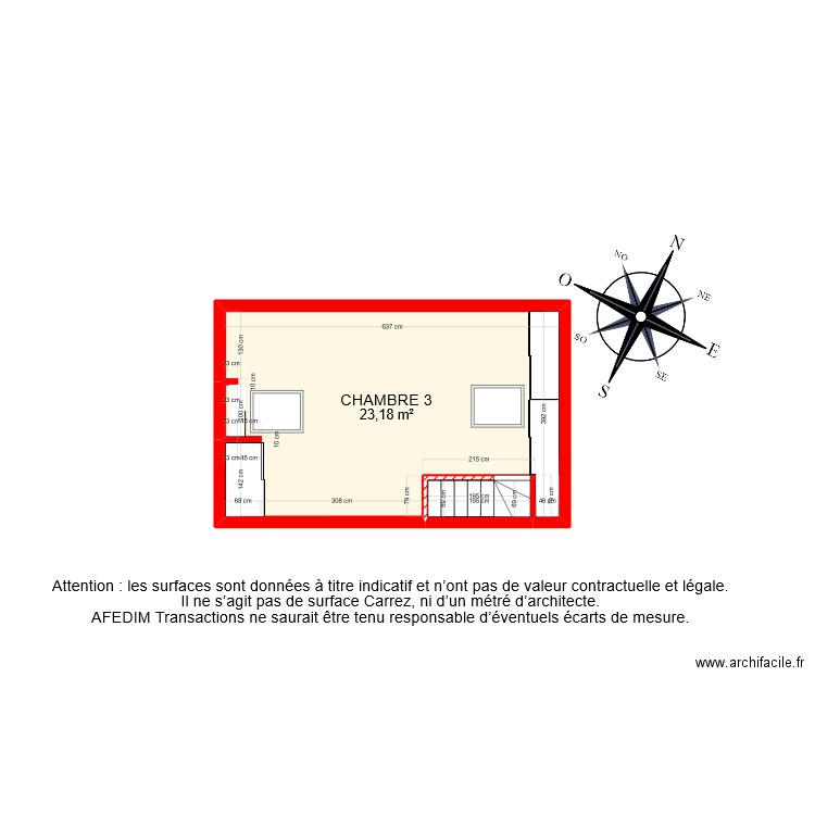 BI14119 - PASCAL. Plan de 20 pièces et 135 m2