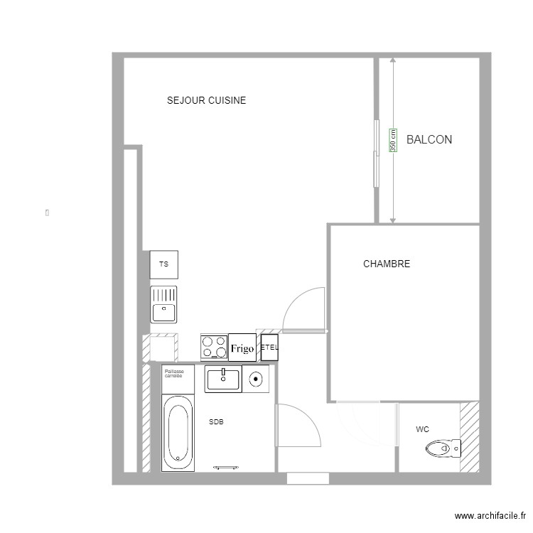 plan original archifacile. Plan de 0 pièce et 0 m2