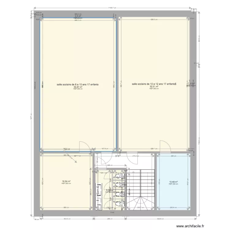 1 etage scolaire 34 enfants maison relais Wonnerland. Plan de 1 etage scolaire 34 enfants maison relais Wonnerland. Plan de