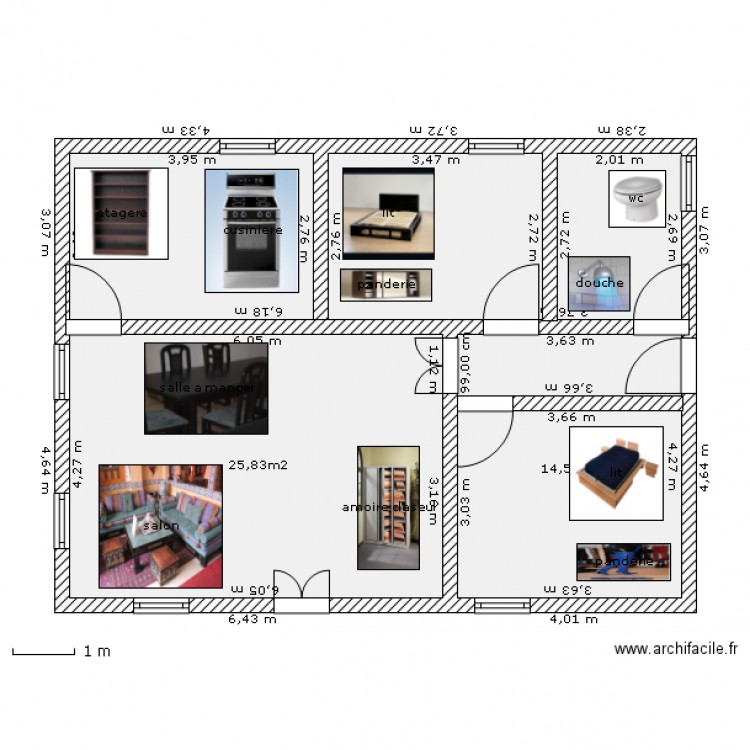 Armand NANDA YAKOUA. Plan de 0 pièce et 0 m2