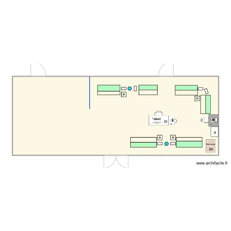 salle r&eacute;f&eacute;rence 2. Plan de 
