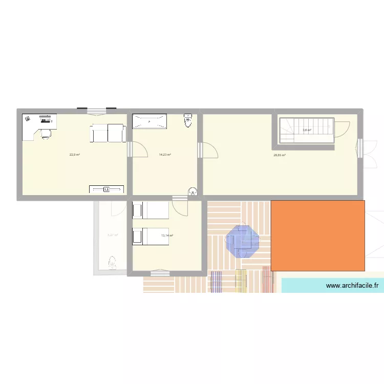 Maison d Achille. Plan de 