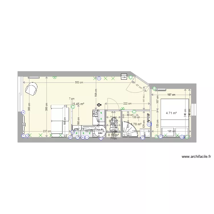 plan  &eacute;lectricit&eacute; projet le grand sud. Plan de 