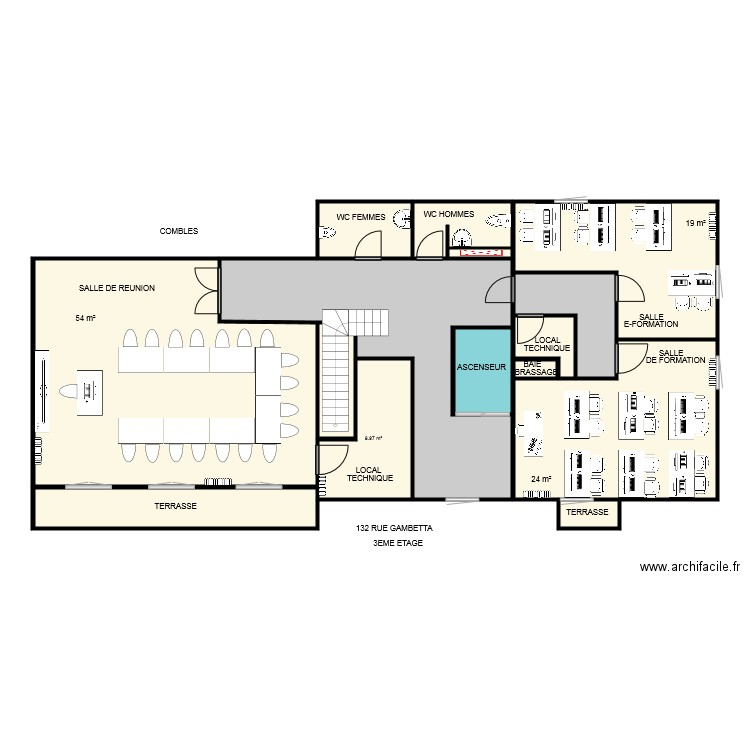 ACIF REIMS. Plan de 0 pièce et 0 m2