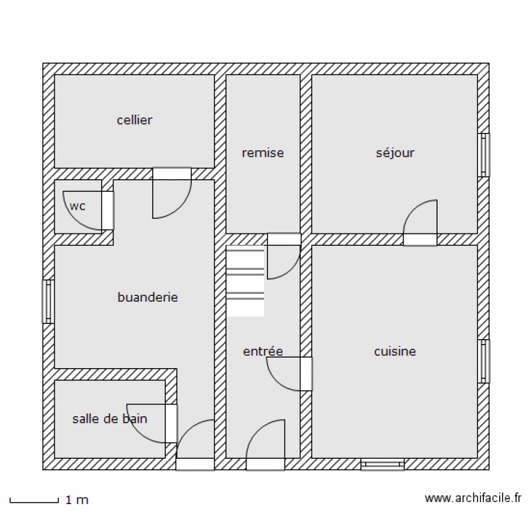 alieri rdc. Plan de 0 pièce et 0 m2