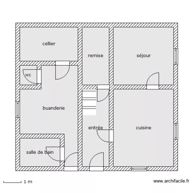 alieri rdc. Plan de 