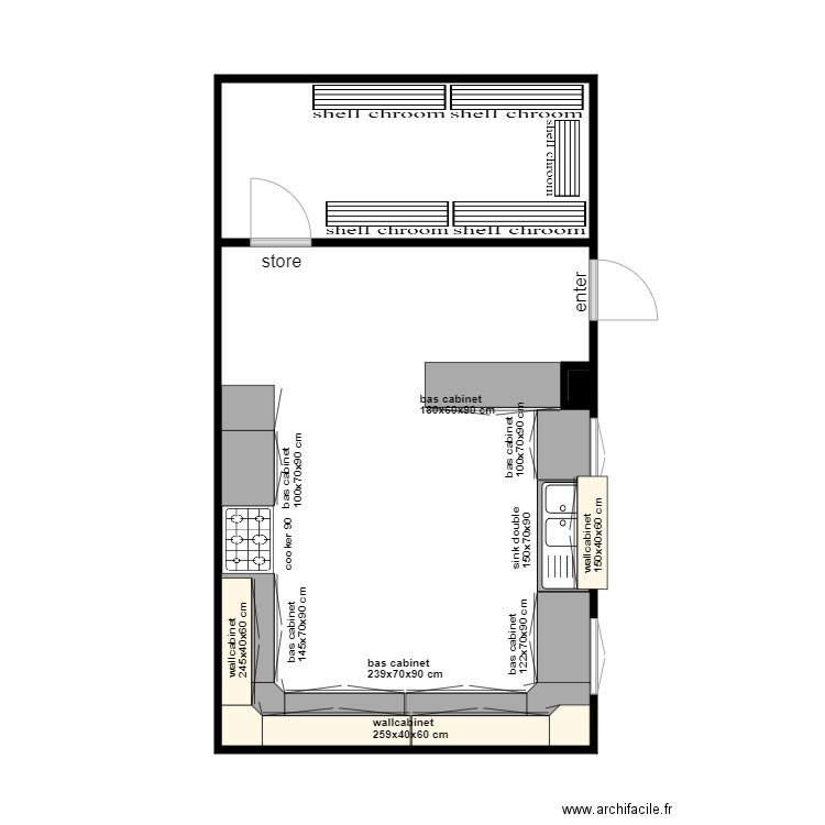 kitchen alghubra Alhamady. Plan de 0 pièce et 0 m2