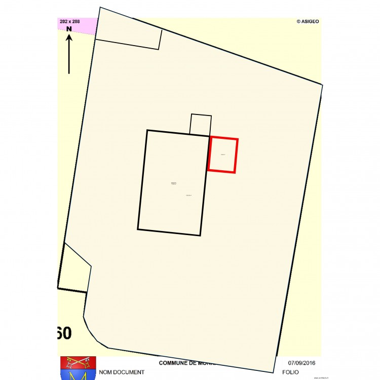 Plan de masse. Plan de 0 pièce et 0 m2