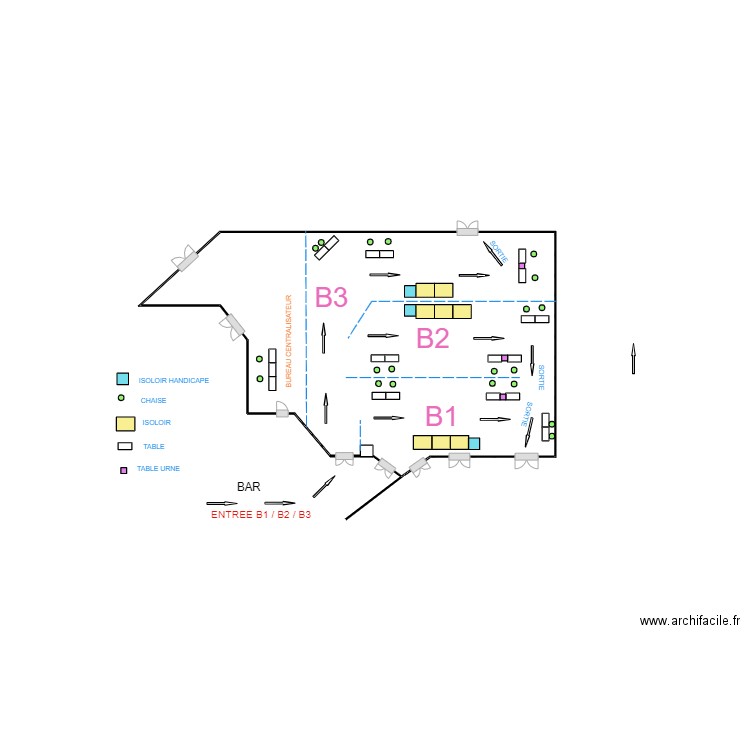 PLAN SALLE ELECTION. Plan de 0 pièce et 0 m2