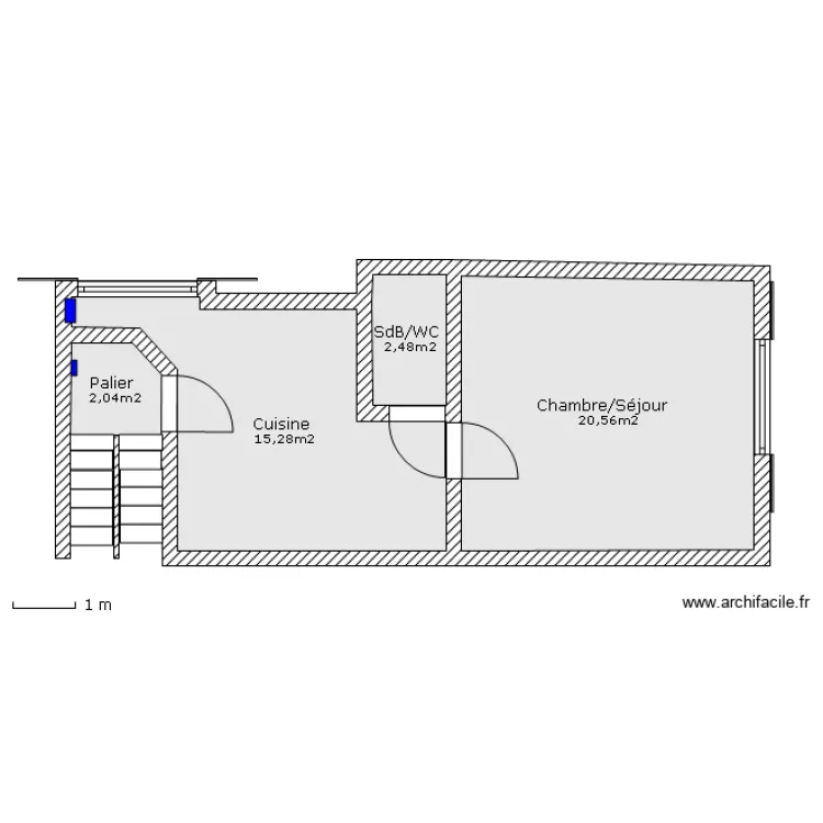 Appartement 1er(2). Plan de 