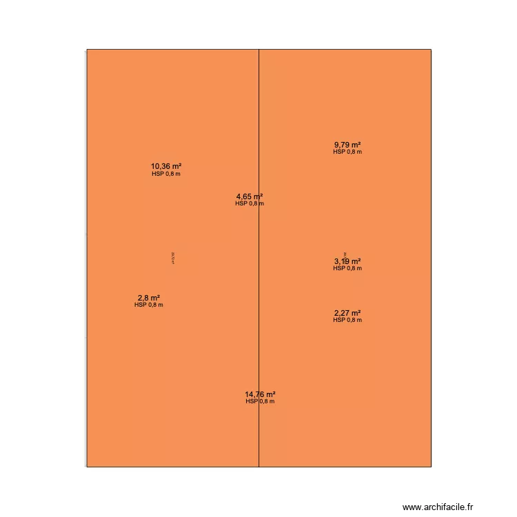maison mini. Plan de 