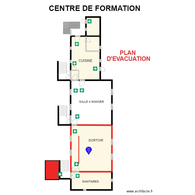 centre de formation. Plan de 0 pièce et 0 m2