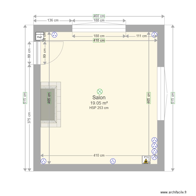 salon vivianne def. Plan de 0 pièce et 0 m2