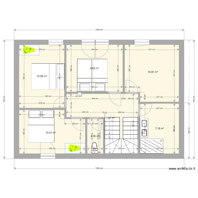 CHALET . Plan de 0 pièce et 0 m2