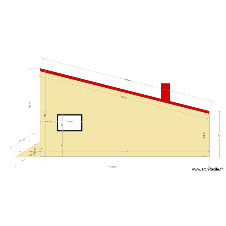 Façade Est. Plan de Façade Est. Plan de