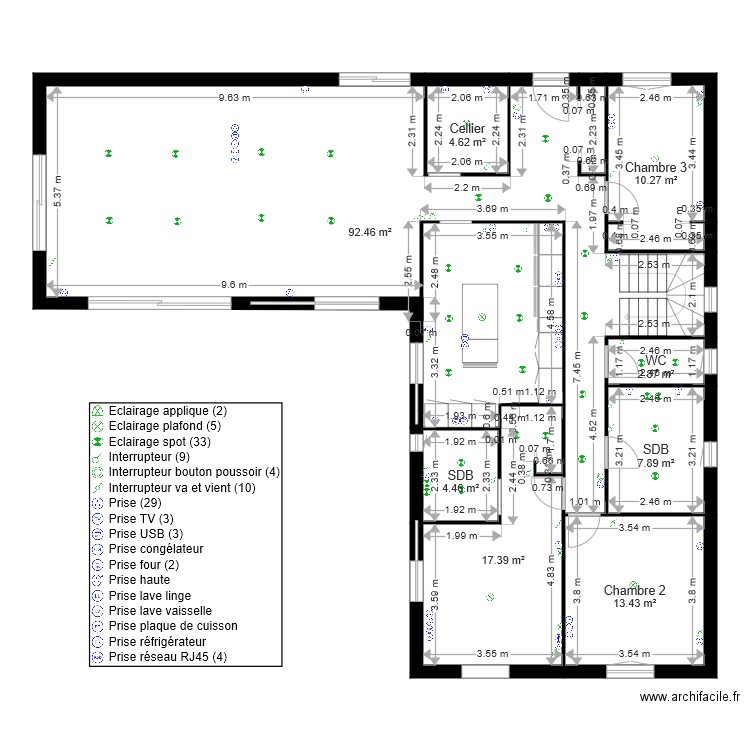 Plans Elec. Plan de 0 pièce et 0 m2