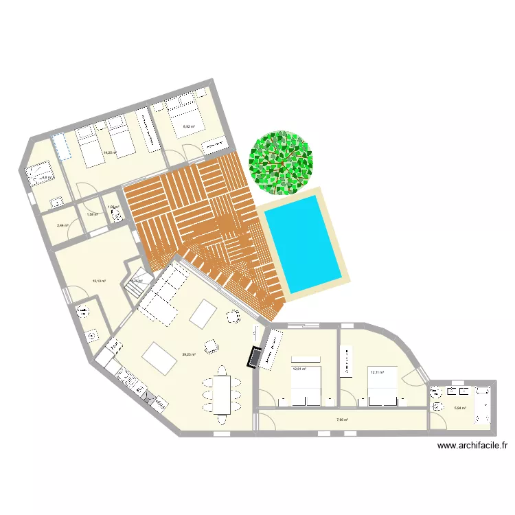 Ile de R&eacute;. Plan de 