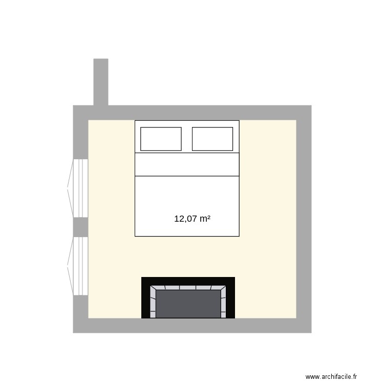 chambre. Plan de 0 pièce et 0 m2