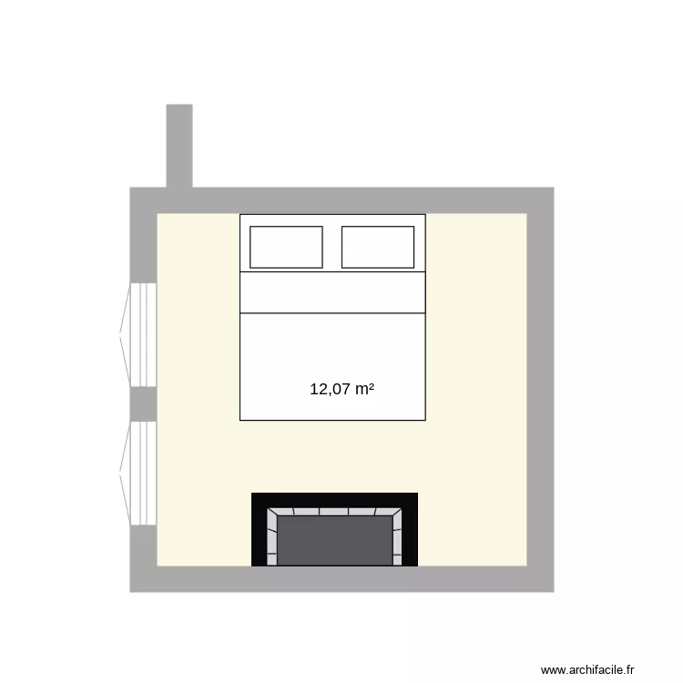 chambre. Plan de 