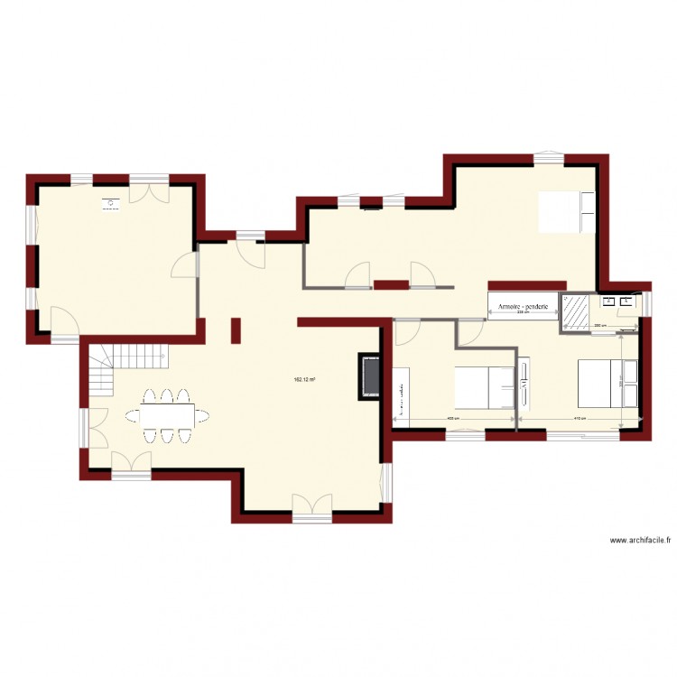 Plan coté après démol. Plan de 0 pièce et 0 m2