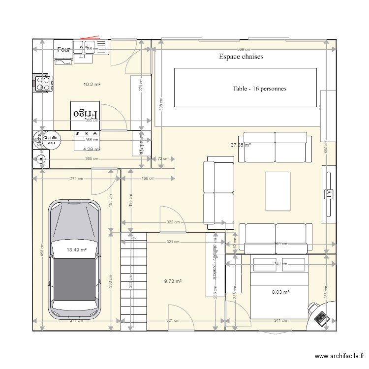 RDC. Plan de 0 pièce et 0 m2