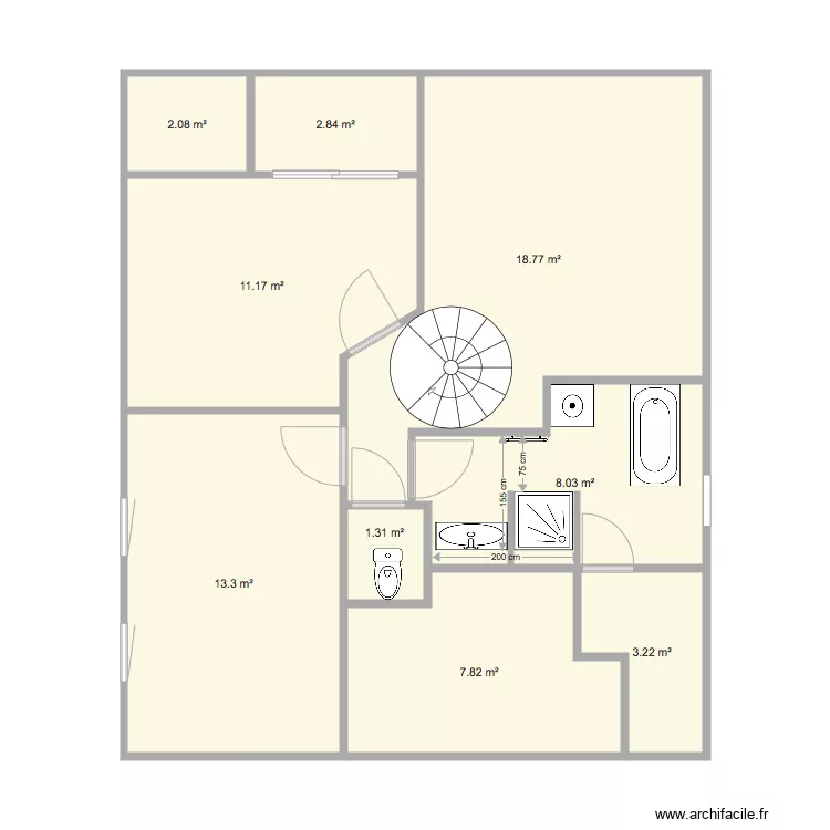 5B GG  SDB Plan g&eacute;n&eacute;ral. Plan de 