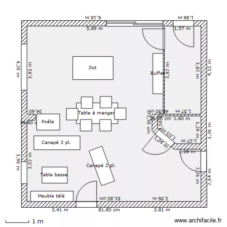 Hochfelden r&eacute;el. Plan de 