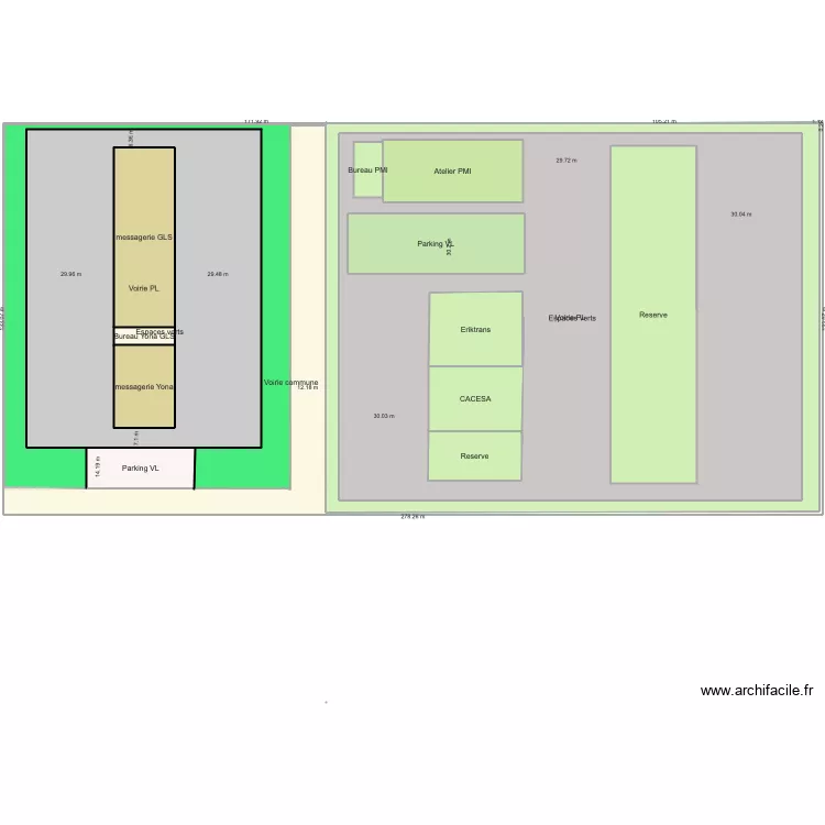 Calais V2. Plan de 