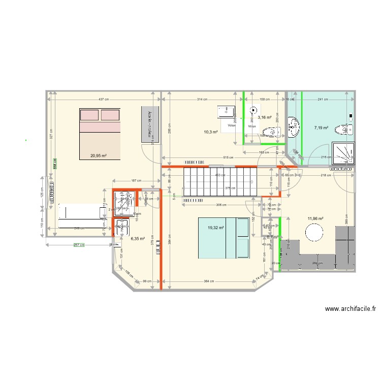 Theys 2 ch hotes avril. Plan de 0 pièce et 0 m2