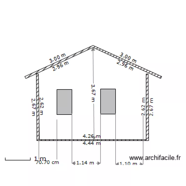 Rucher face ouest. Plan de Rucher face ouest. Plan de