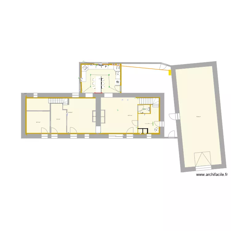 Rez de chauss&eacute;e. Plan de 