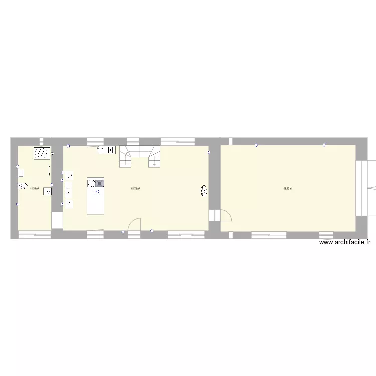 Kerdreven plans int&eacute;rieurs. Plan de 