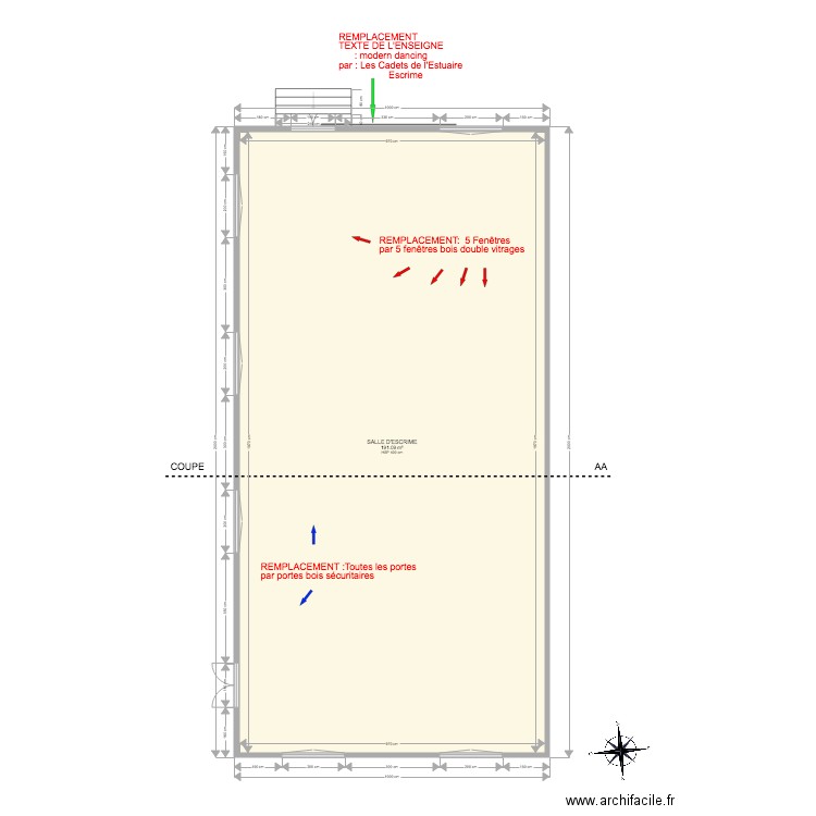 SALLE ESCRIME PLASSAC  2. Plan de 0 pièce et 0 m2