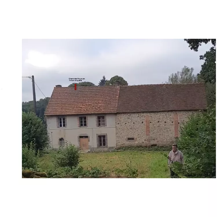 DP facade Nord chemin&eacute;e. Plan de 