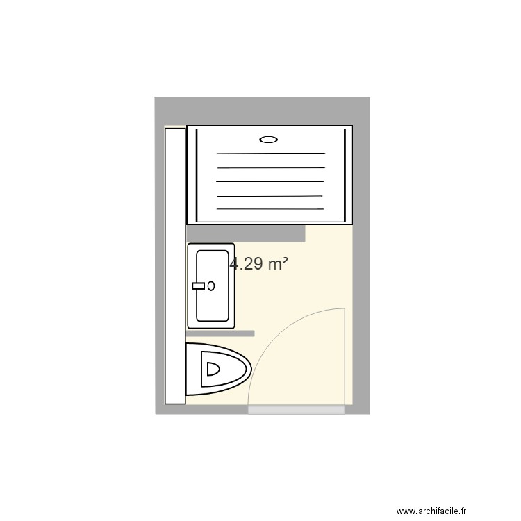 SdB. Plan de 0 pièce et 0 m2